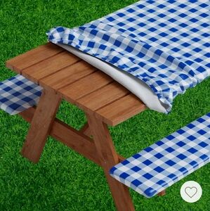 Rnoony‎ Luxury Picnic Table And Bench Cover With Bag Picnic RV Camping Hiking